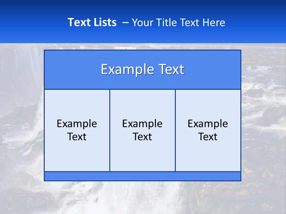 A Large Waterfall With Water Coming Out Of It PowerPoint Template