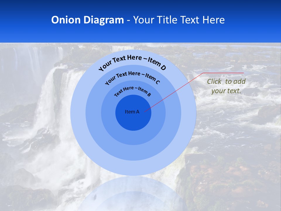 A Large Waterfall With Water Coming Out Of It PowerPoint Template