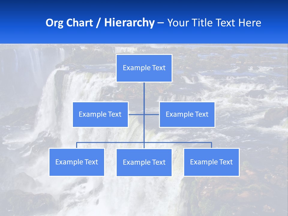 A Large Waterfall With Water Coming Out Of It PowerPoint Template