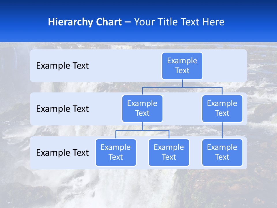 A Large Waterfall With Water Coming Out Of It PowerPoint Template