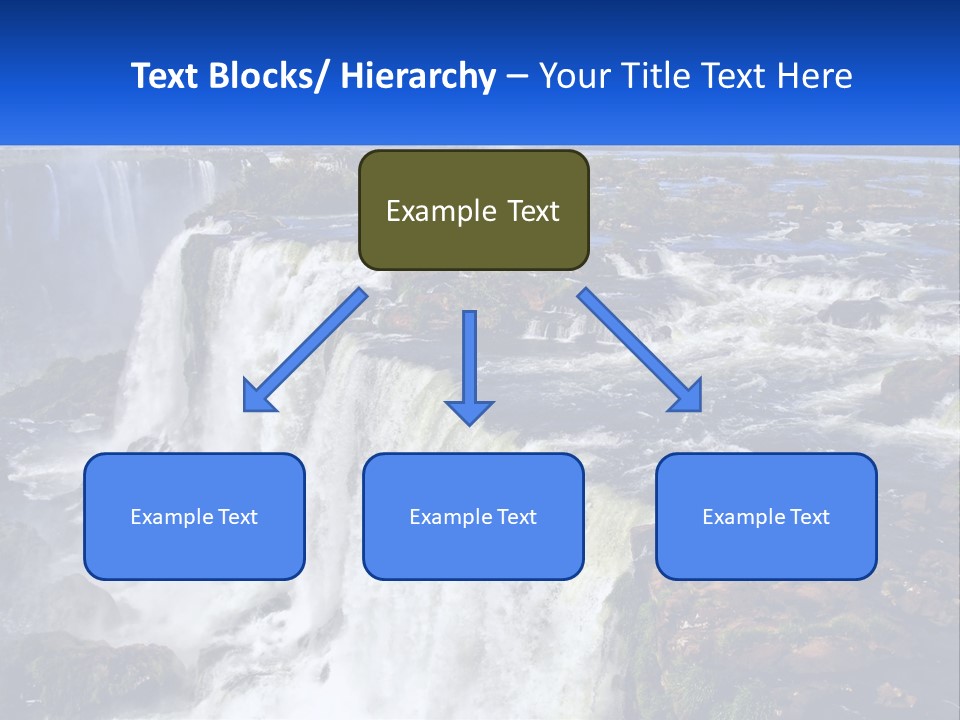 A Large Waterfall With Water Coming Out Of It PowerPoint Template