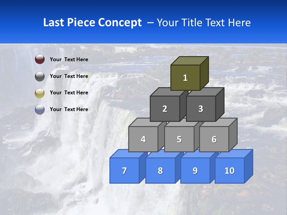 A Large Waterfall With Water Coming Out Of It PowerPoint Template