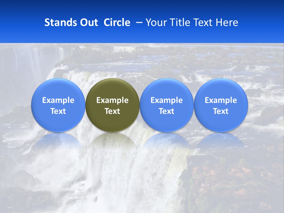 A Large Waterfall With Water Coming Out Of It PowerPoint Template