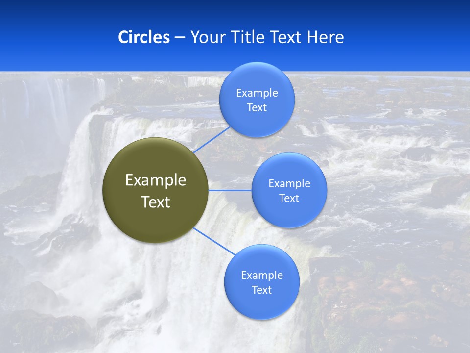 A Large Waterfall With Water Coming Out Of It PowerPoint Template