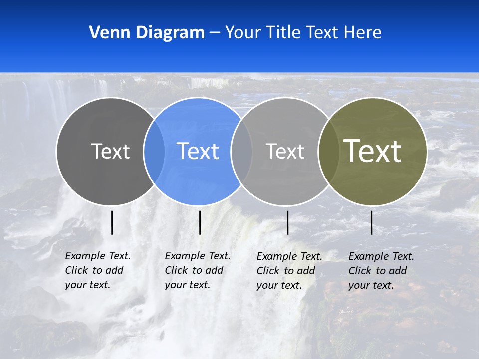 A Large Waterfall With Water Coming Out Of It PowerPoint Template
