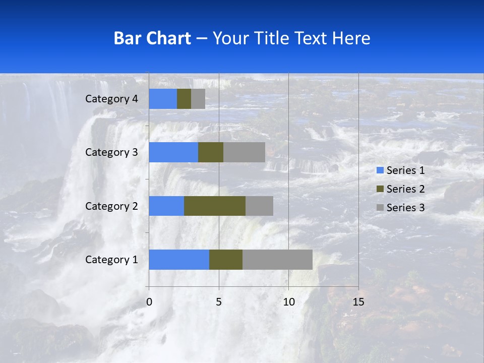 A Large Waterfall With Water Coming Out Of It PowerPoint Template