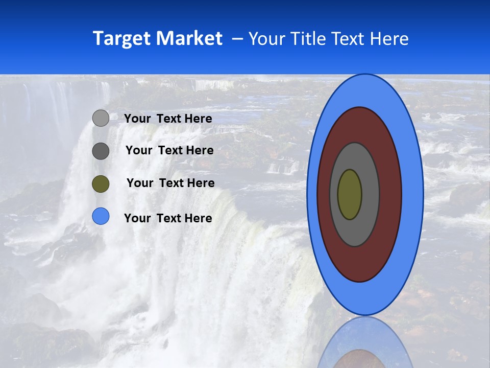 A Large Waterfall With Water Coming Out Of It PowerPoint Template