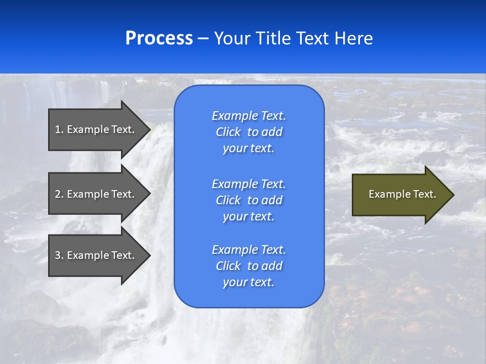 A Large Waterfall With Water Coming Out Of It PowerPoint Template