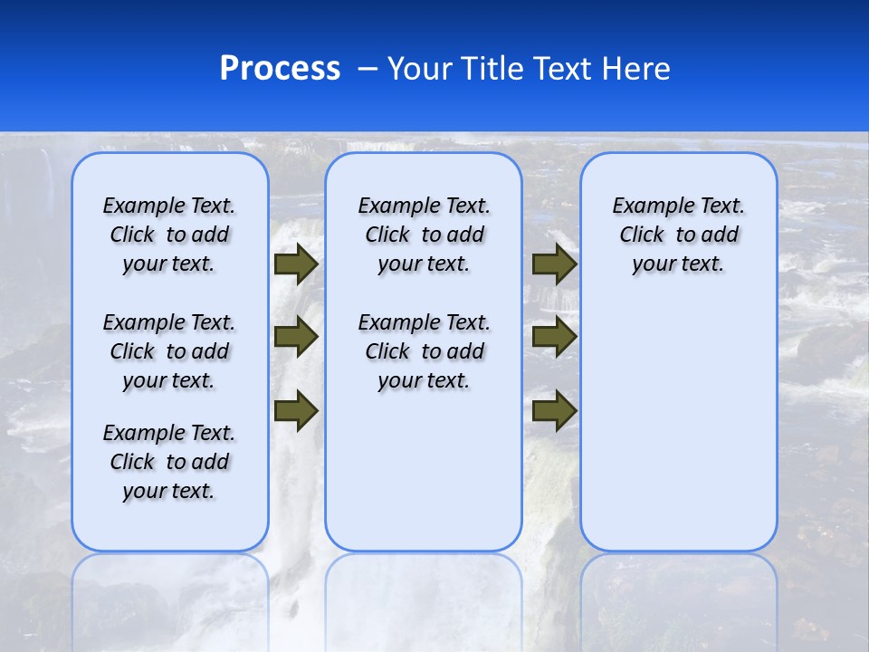 A Large Waterfall With Water Coming Out Of It PowerPoint Template