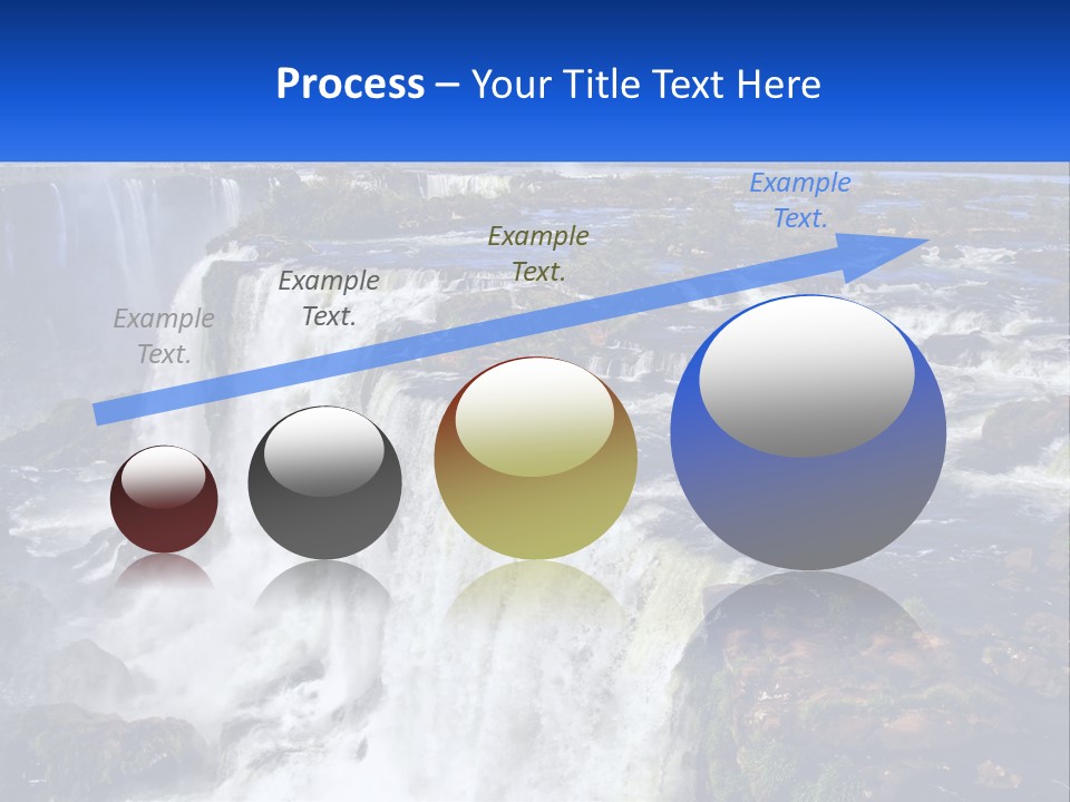 A Large Waterfall With Water Coming Out Of It PowerPoint Template