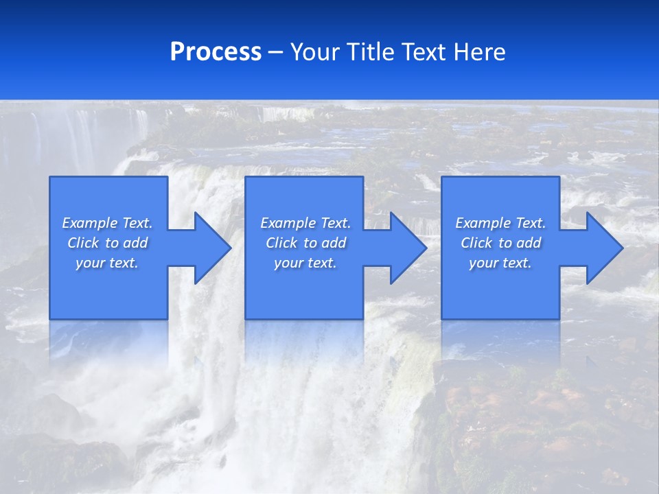 A Large Waterfall With Water Coming Out Of It PowerPoint Template