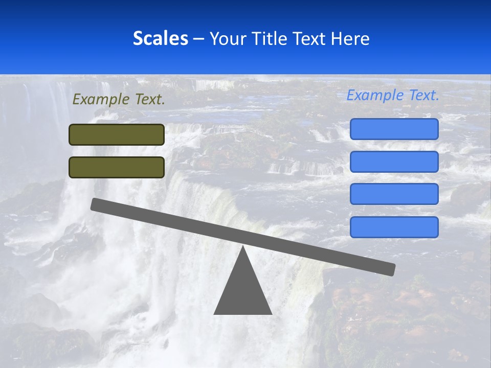A Large Waterfall With Water Coming Out Of It PowerPoint Template