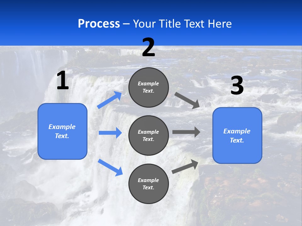 A Large Waterfall With Water Coming Out Of It PowerPoint Template