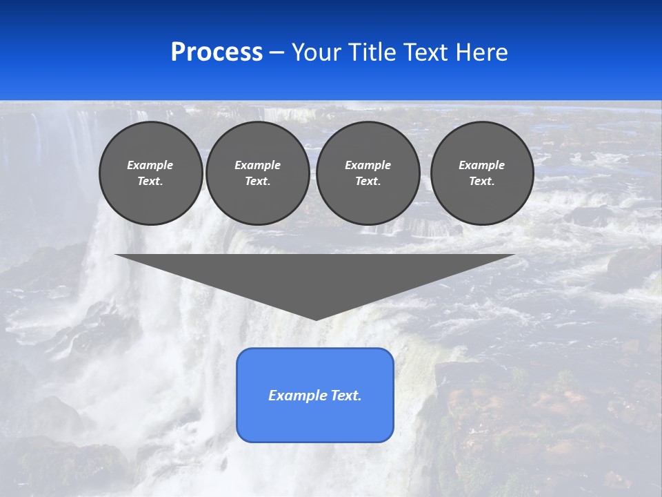 A Large Waterfall With Water Coming Out Of It PowerPoint Template