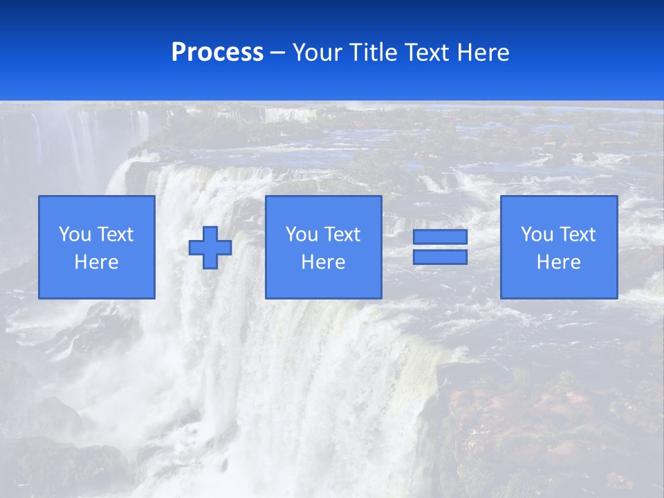 A Large Waterfall With Water Coming Out Of It PowerPoint Template