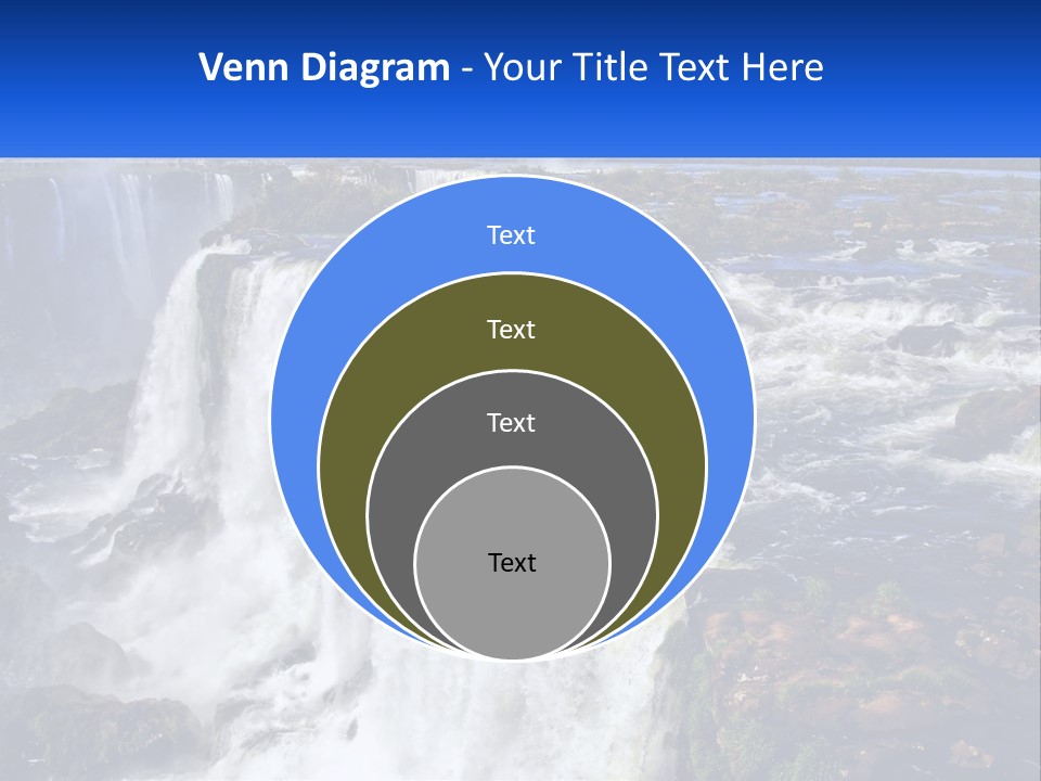 A Large Waterfall With Water Coming Out Of It PowerPoint Template