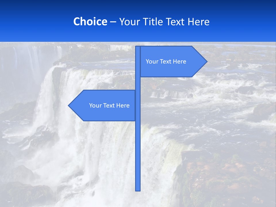 A Large Waterfall With Water Coming Out Of It PowerPoint Template
