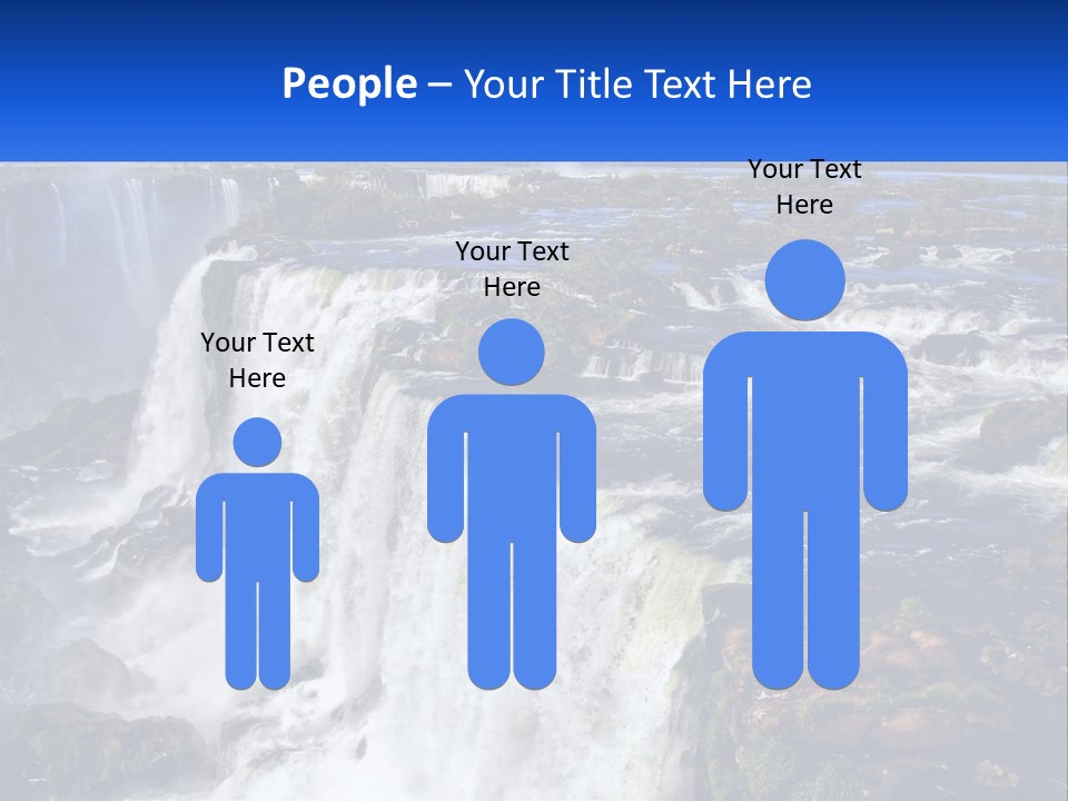 A Large Waterfall With Water Coming Out Of It PowerPoint Template