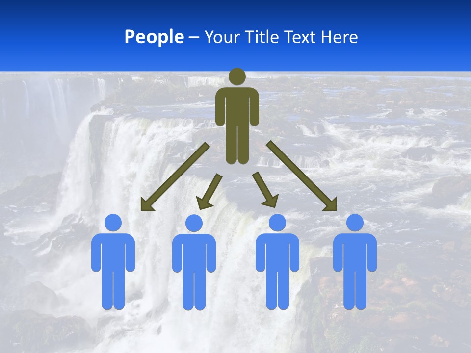 A Large Waterfall With Water Coming Out Of It PowerPoint Template