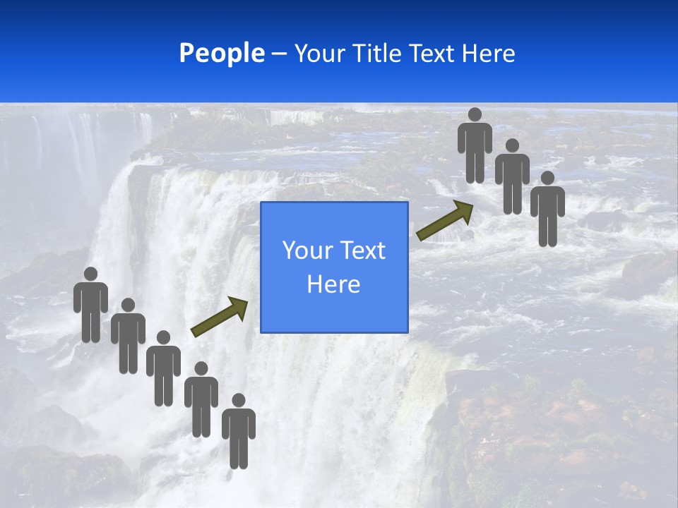 A Large Waterfall With Water Coming Out Of It PowerPoint Template