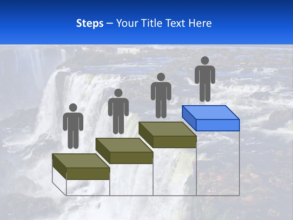 A Large Waterfall With Water Coming Out Of It PowerPoint Template