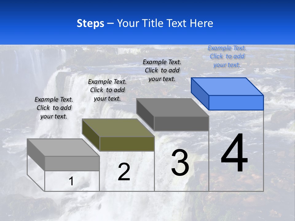 A Large Waterfall With Water Coming Out Of It PowerPoint Template