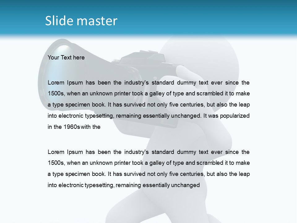 A Person Holding A Camera Up To Their Face PowerPoint Template