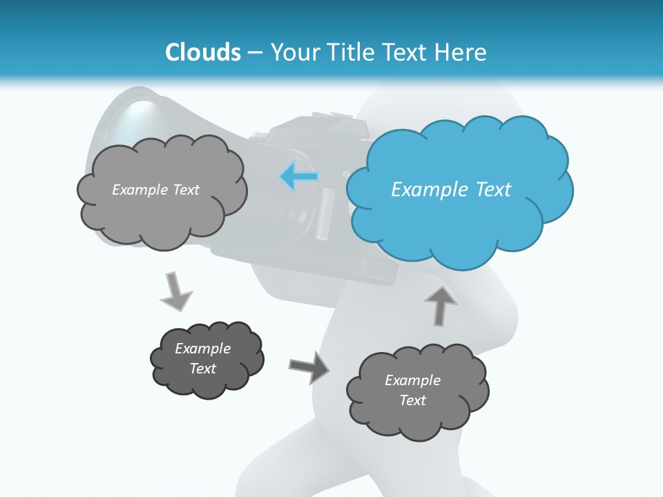 A Person Holding A Camera Up To Their Face PowerPoint Template