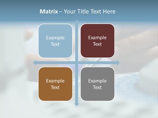 A Person Holding A Small Device In Their Hands PowerPoint Template