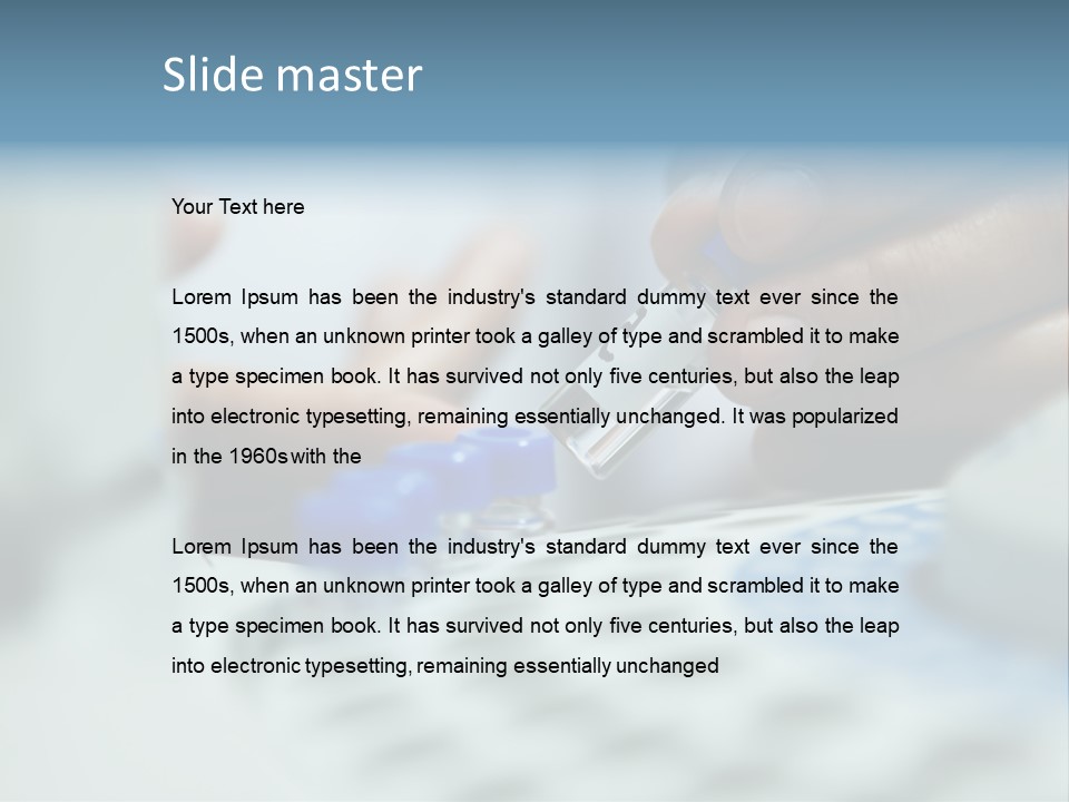 A Person Holding A Small Device In Their Hands PowerPoint Template