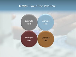 A Person Holding A Small Device In Their Hands PowerPoint Template