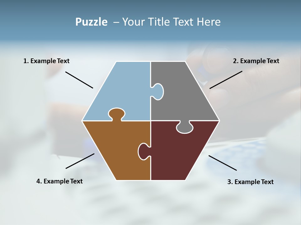 A Person Holding A Small Device In Their Hands PowerPoint Template