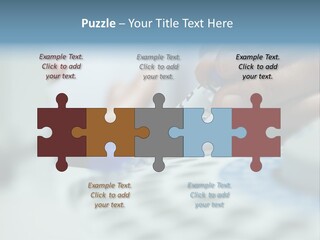A Person Holding A Small Device In Their Hands PowerPoint Template