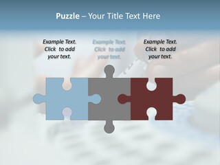 A Person Holding A Small Device In Their Hands PowerPoint Template