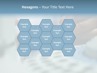 A Person Holding A Small Device In Their Hands PowerPoint Template
