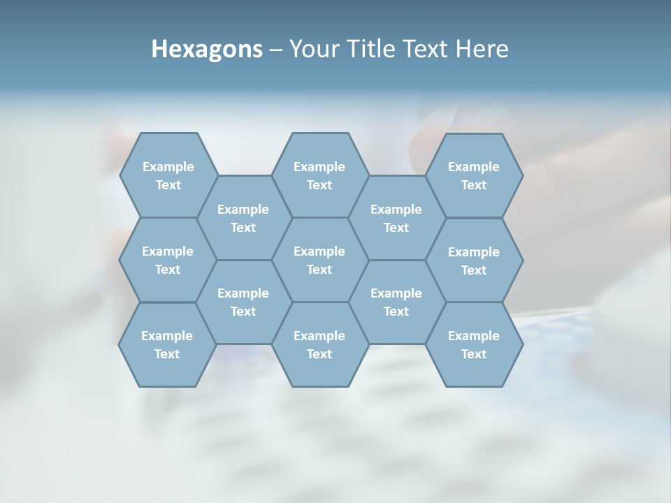 A Person Holding A Small Device In Their Hands PowerPoint Template