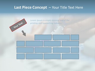 A Person Holding A Small Device In Their Hands PowerPoint Template