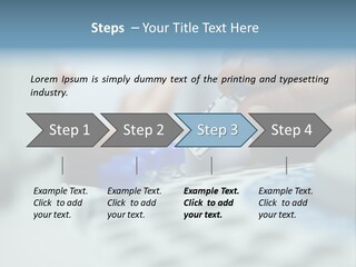 A Person Holding A Small Device In Their Hands PowerPoint Template