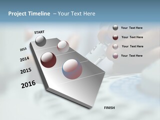 A Person Holding A Small Device In Their Hands PowerPoint Template