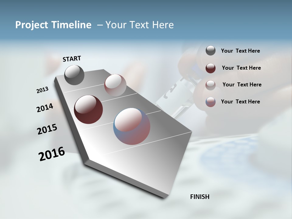 A Person Holding A Small Device In Their Hands PowerPoint Template