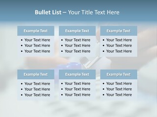 A Person Holding A Small Device In Their Hands PowerPoint Template