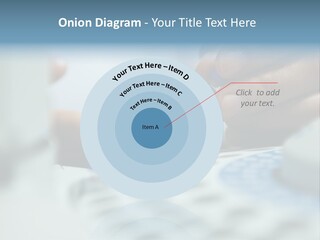 A Person Holding A Small Device In Their Hands PowerPoint Template