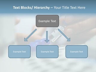 A Person Holding A Small Device In Their Hands PowerPoint Template