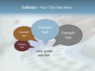 A Person Holding A Small Device In Their Hands PowerPoint Template