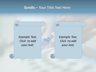 A Person Holding A Small Device In Their Hands PowerPoint Template