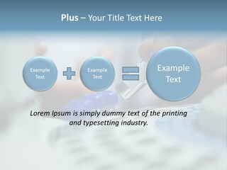 A Person Holding A Small Device In Their Hands PowerPoint Template