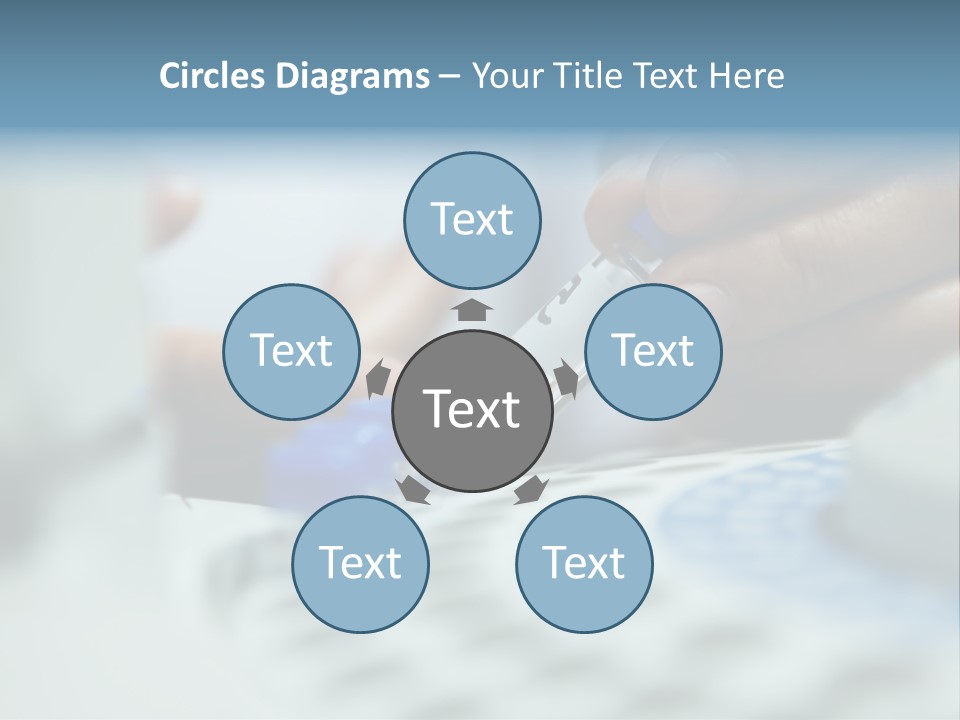 A Person Holding A Small Device In Their Hands PowerPoint Template
