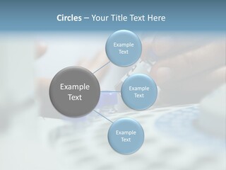 A Person Holding A Small Device In Their Hands PowerPoint Template