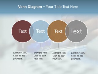 A Person Holding A Small Device In Their Hands PowerPoint Template