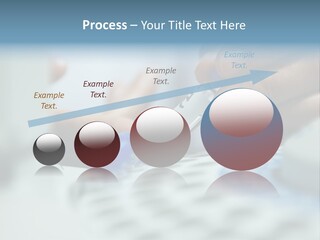 A Person Holding A Small Device In Their Hands PowerPoint Template